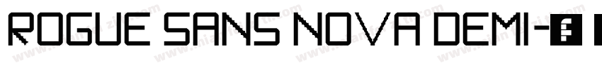 Rogue Sans Nova Demi字体转换